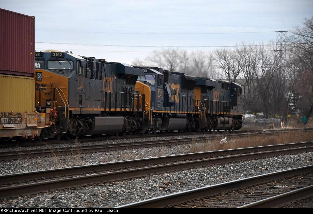 Stack train rolls east